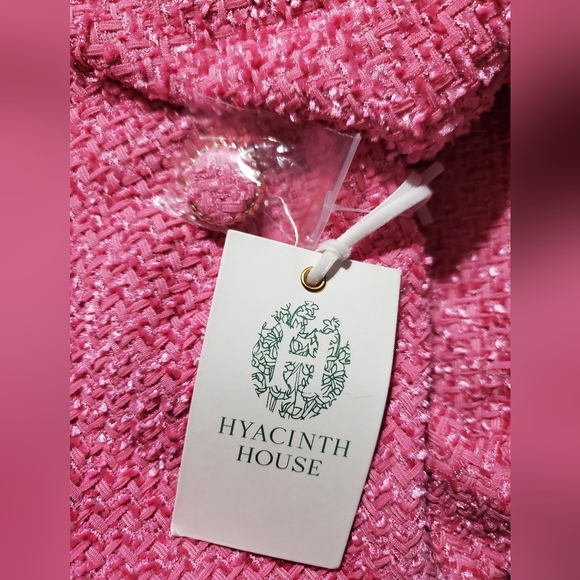 NWT Hyacinth House Tweed Kit Mini Dress Size Medium in Pink Color by Tuckernuck - Picture 11 of 15